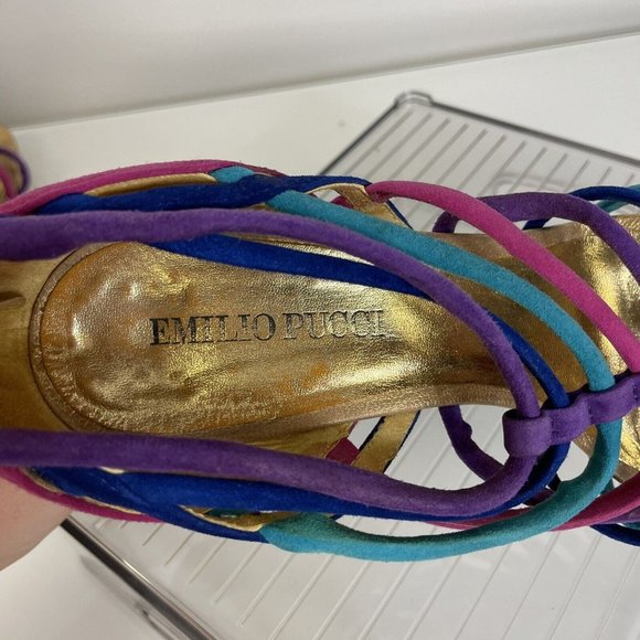 Emilio Pucci Wedges Sz 38 (Read Description) - Picture 12 of 14
